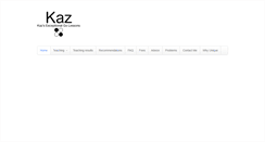 Desktop Screenshot of kazsensei.com