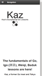 Mobile Screenshot of kazsensei.com