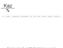 Tablet Screenshot of kazsensei.com